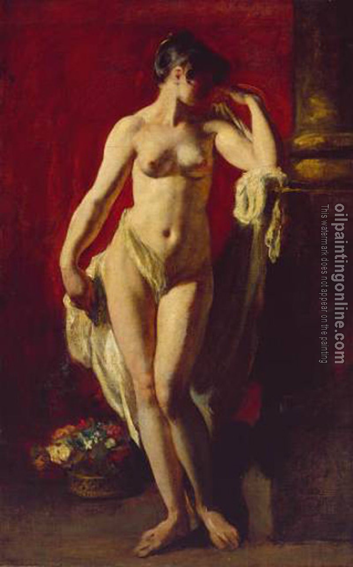 William Etty - Standing Female Nude